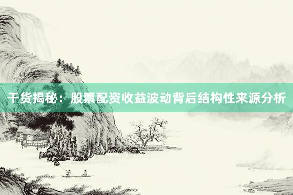 干货揭秘：股票配资收益波动背后结构性来源分析