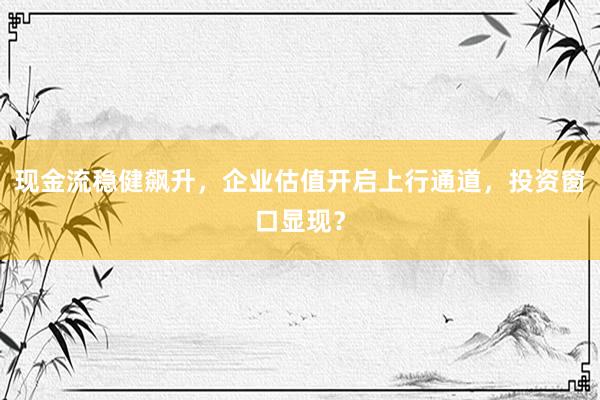 现金流稳健飙升，企业估值开启上行通道，投资窗口显现？