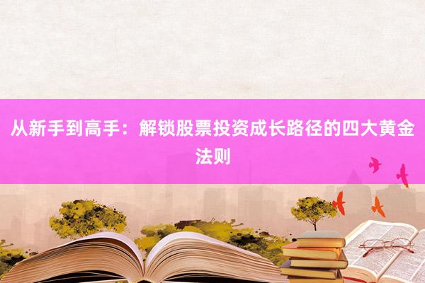 从新手到高手：解锁股票投资成长路径的四大黄金法则